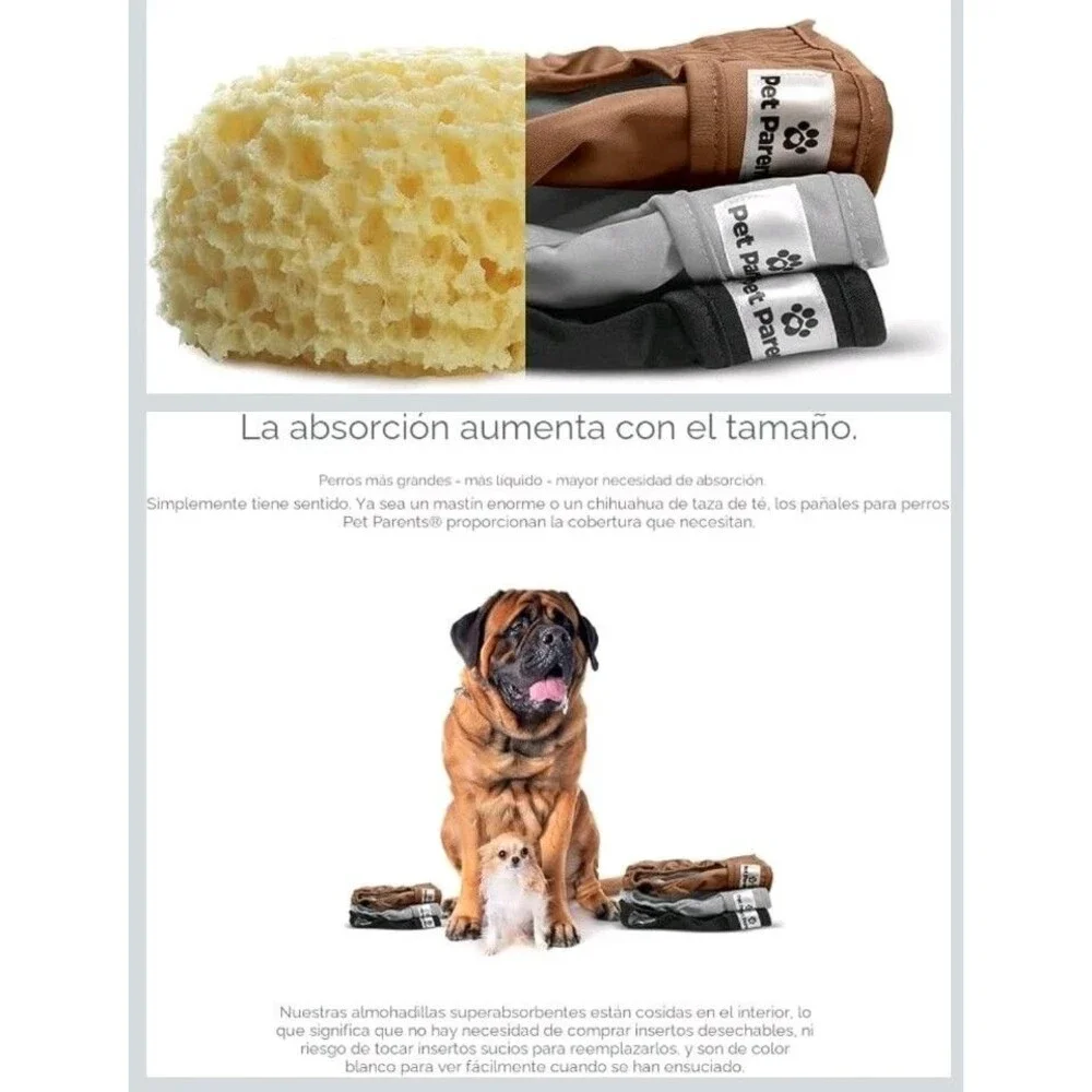 Pet Parents Washable Dog Diapers – Medium (14